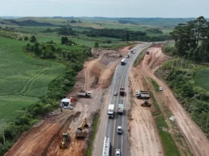 Duplicação da BR-386 entre Soledade e Fontoura Xavier (RS) já supera os 10%. As ações estão concentradas entre os kms 249 e 261.